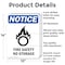 Signmission Fire Safety No Storage OSHA Notice Sign, Aluminum, 10in W x 14in L, 2PK OS-2PACK-NS-A-1014-V-12656 - alternate 5